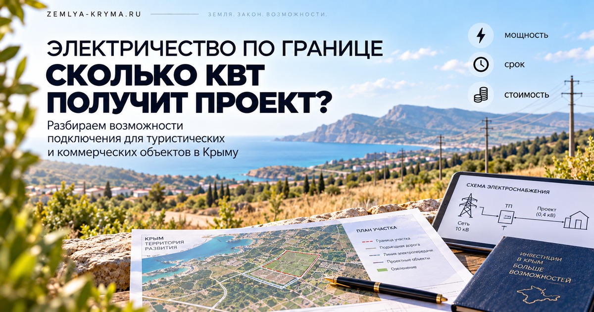 Электричество по границе участка: сколько кВт получит проект